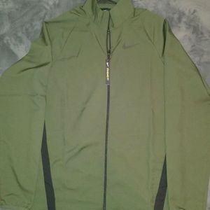 Men's Nike Full Zip Windbreaker SZ M - Dark Green